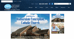 Desktop Screenshot of immaculateconceptionchurch.com